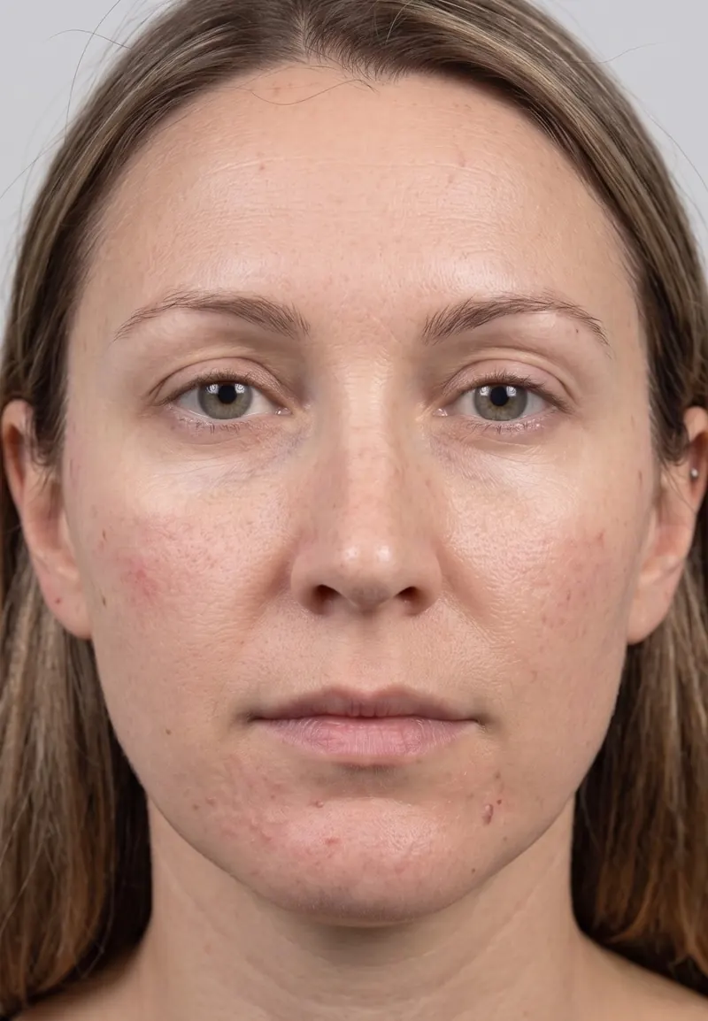 Before — OxyGeneo Super Facial — same-day glow result